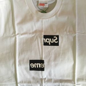 Supreme cdg split box logo